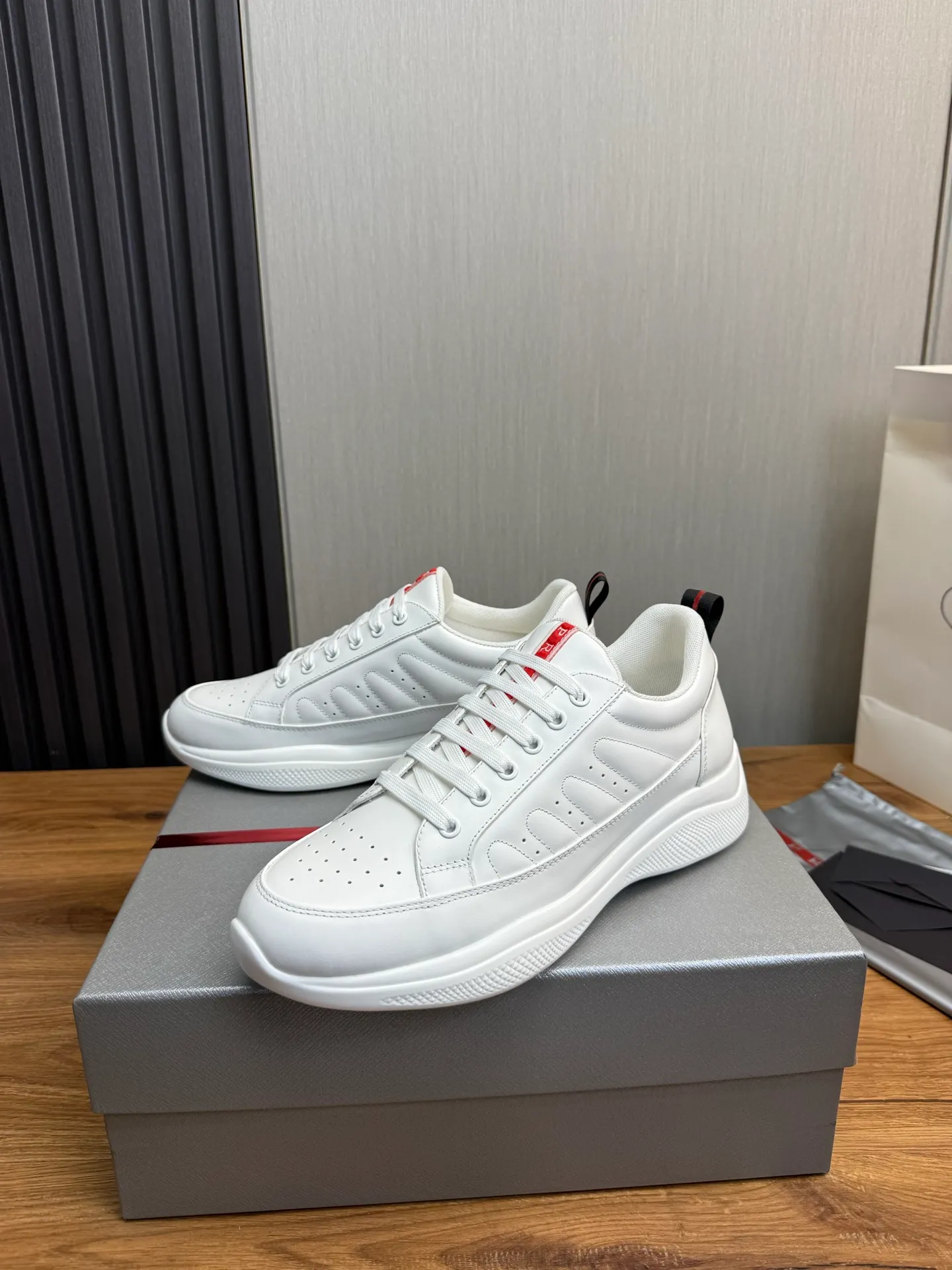 Men's shoes 580💰 [PRADA] Men's shoes are popular in the counter, official website synchronization, 1 high-quality shipment ✔️Original cowhide + cowhide lining, 1🆚1 replica, original sole, 38-45 (45 customized, non-refundable)